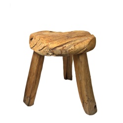 Stołek taboret z drewna tekowego 45cm